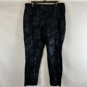 Soft Surroundings Pull On Pants PXL Black Stretch Slim Leg